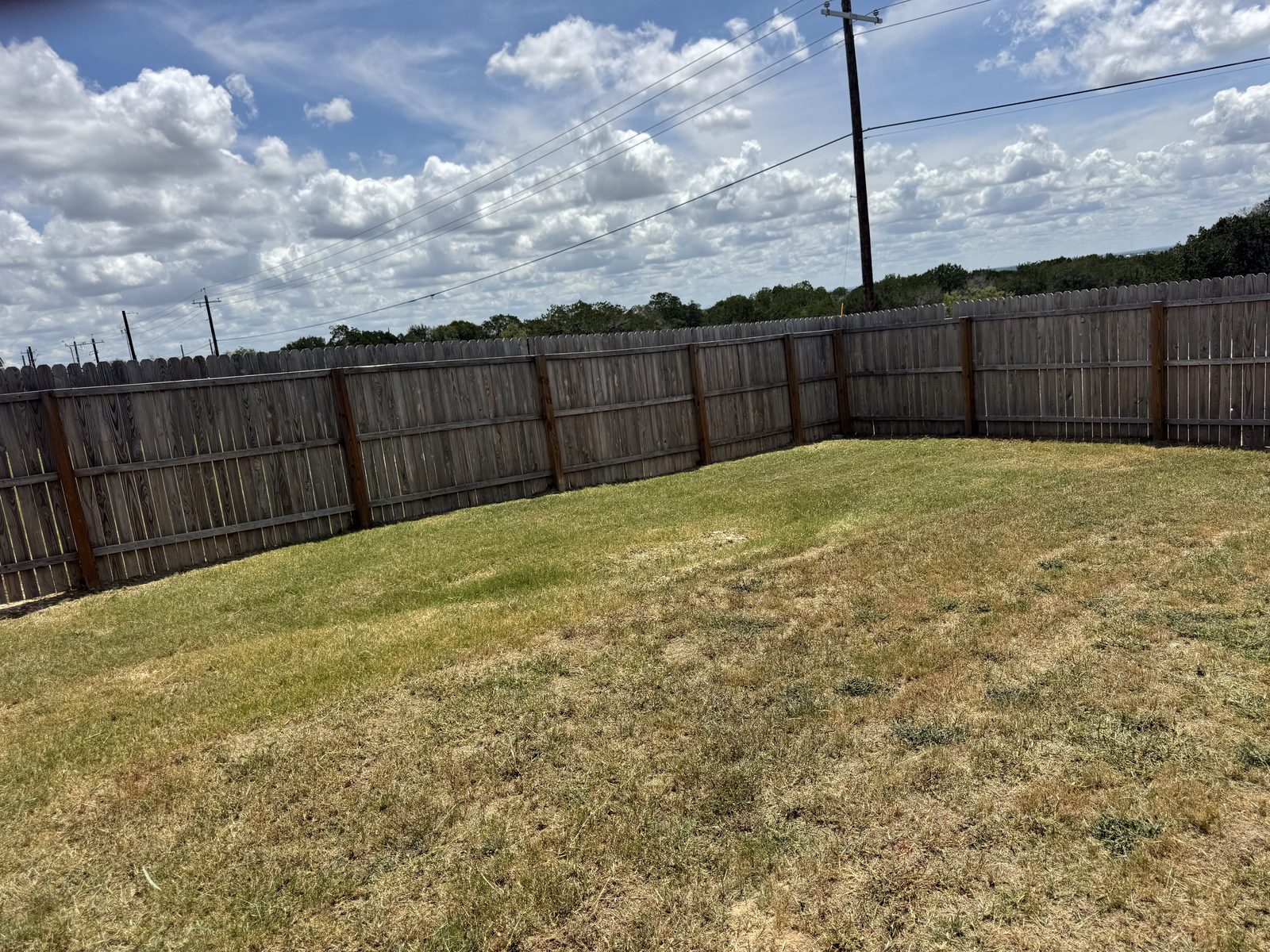 Mowed lawn in Cibolo, TX by Gonzales Landscaping